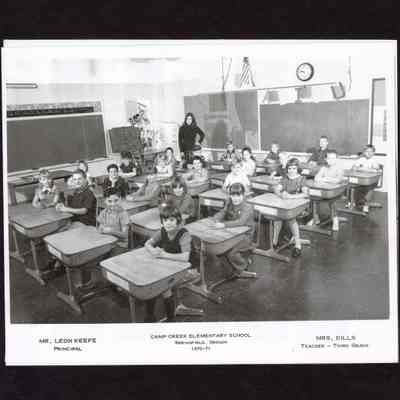 Photograph of Third Grade, Camp Creek Elementary School, circa 1970-1971
