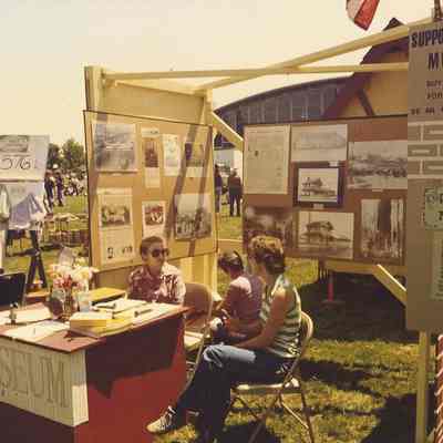 Photograph of the Broiler Festival Museum Booth, Springfield, OR, circa 1980