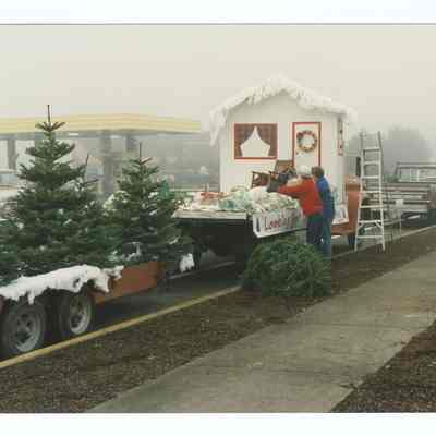 Photograph of the Springfield Christmas Parade, circa 1990