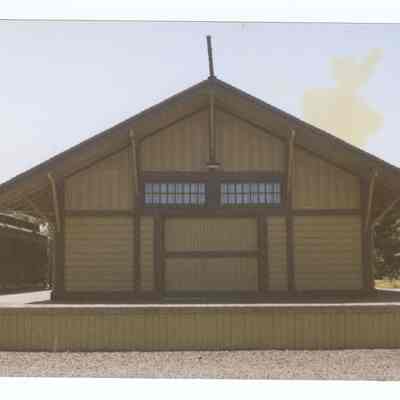 Photograph of the Springfield Chamber of Commerce building, former Train Depot, circa 1992