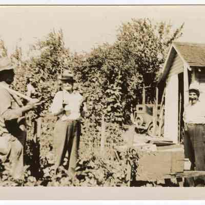Photograph of George Vallier and others, Springfield, undated