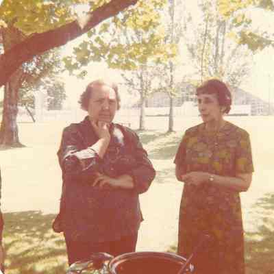Photograph of Springfield High School Reunion for Class of 1930, Willamalane Park, Springfield, Oregon, 1970