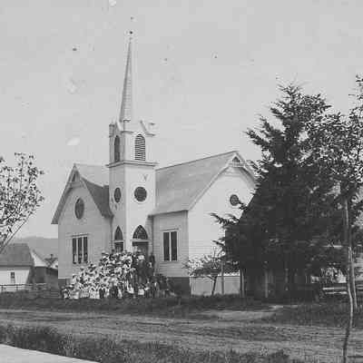 Photograph of Springfield Methodist Church, Springfield, Oregon, date unknown