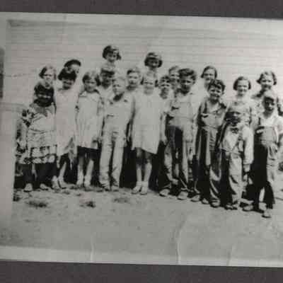 Photograph of students at Walterville School, Walterville, Oregon