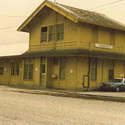 Photograph of the Springfield Depot, Springfield, OR, circa 1978