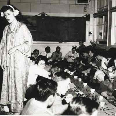 Photograph of Springfield High School Freshman China Dinner, Springfield, Oregon, circa 1940s