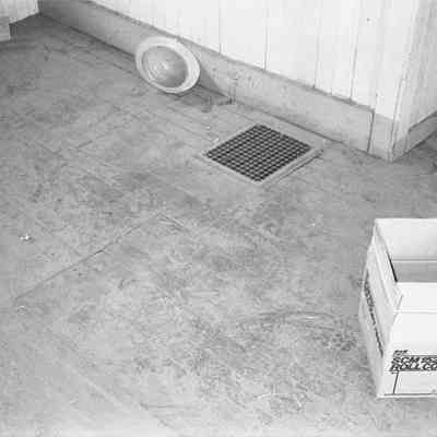 Photograph of the Springfield Depot Interior Floor, Springfield, OR, Date Unknown