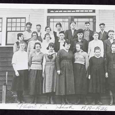 Photograph of class at Thurston High School, Thurston, Oregon, 1919-1920