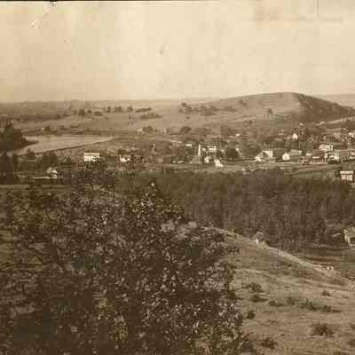 Photograph of Springfield from a panoramic view, Springfield, Oregon, 1908