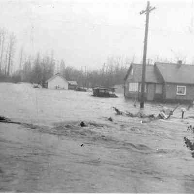 Photograph of the 1927 Flood, Springfield, Oregon