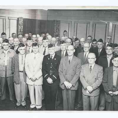 Photograph of American Legion members, Springfield, circa 1950