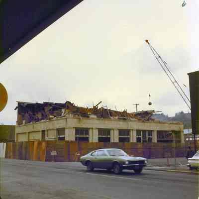 Photograph of Demolition of U.S. Bank Building; 1976