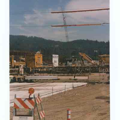 Photograph of the construction of the Sony plant, Springfield, circa 1995