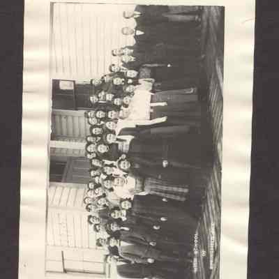 Photograph of the Springfield High School Student Body, taken in 1910