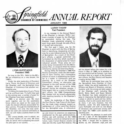Annual Report, Springfield Chamber of Commerce, 1980