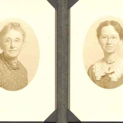 Photographs of Emma Walton Fisher and daughter Pauline Walton, circa 1920
