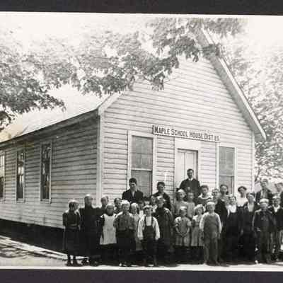 Photograph, Student Body and Teacher, Springfield, Undated