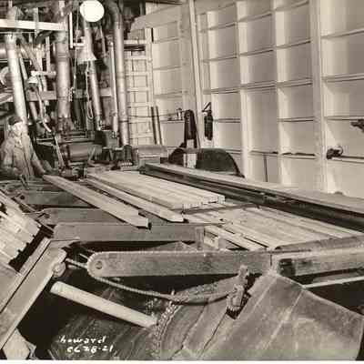 Photograph of Green Chain in a Mill, undated