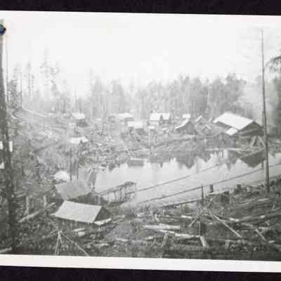 Photograph of Booth-Kelly logging pond at Prune Hill, Saginaw, Oregon