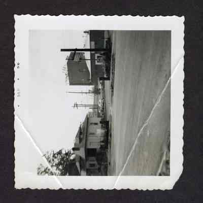 Photograph of Alexander's Store Parking Lot, A Street, Springfield, Oregon, 1958