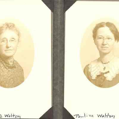 Photograph of Emma Fisher Walton and Pauline Walton, circa 1920