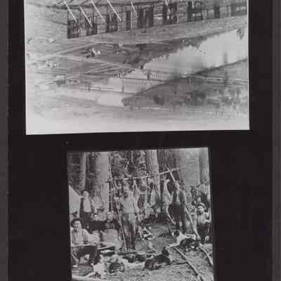 Photograph of Springfield, Oregon and Hunting Camp, undated