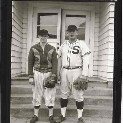 Springfield High Baseball Coaches, Paul Johnston and John Young, 1950s.