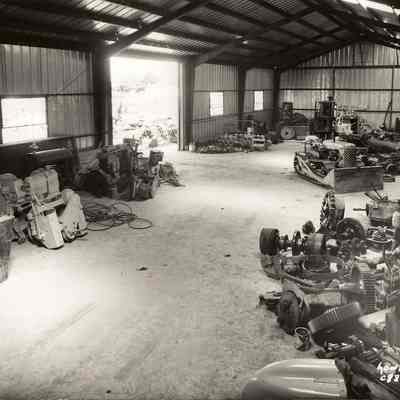 Photograph of Maintenance Shop Interior, Undated
