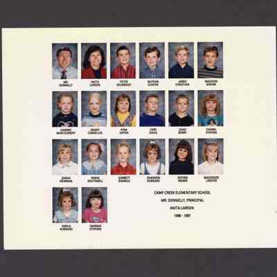 Photograph, Camp Creek Elementary, 1996-1997.