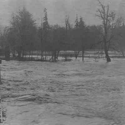 Photograph of flood water, date unknown