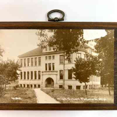 Photograph of a High School, Palmyra, Wisconsin, circa 1910