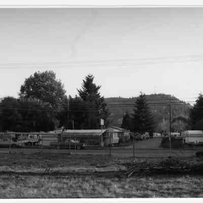 Photograph of the Brattain-Hadley property and surrounding area, 1260 Main St, Springfield, 1994-1998