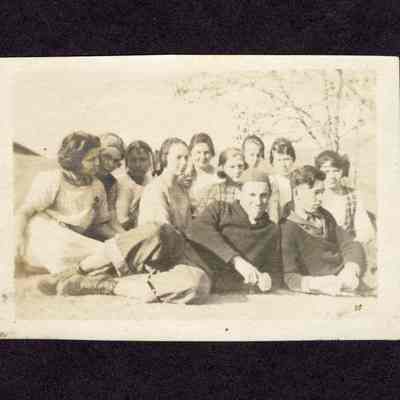 Photograph of eleven unknown people