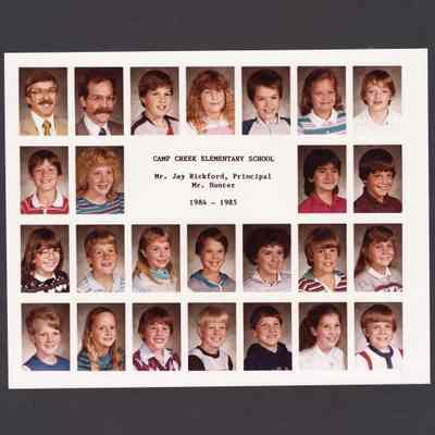 Photograph, Camp Creek Elementary, 1984-1985.