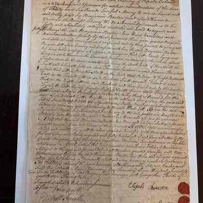 Deed of sale from Elijah and Mary Rawson to Benjamin Barton, Jr (1772)