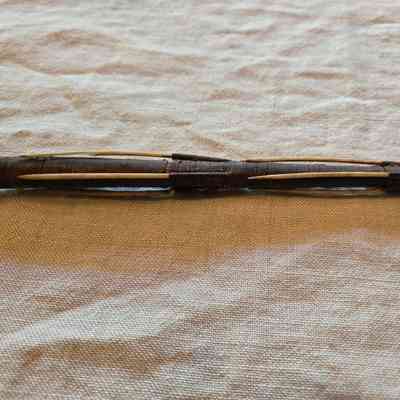 Close-up of spearhead detail