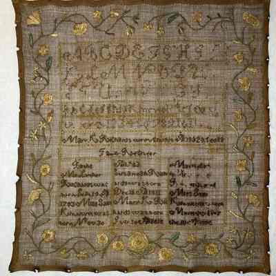 Sampler (embroidered)