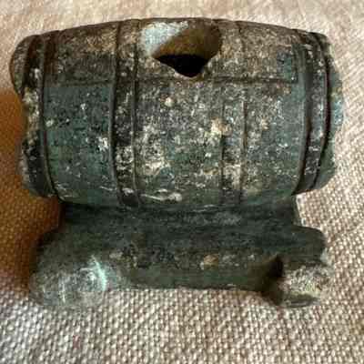 Metal Inkwell - Barrel Shape