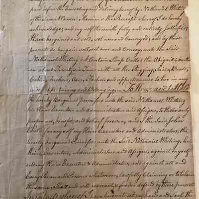 Bill of Sale for Ship "Abigail" (1774)