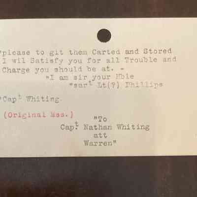 Back of related card from historical card catalog