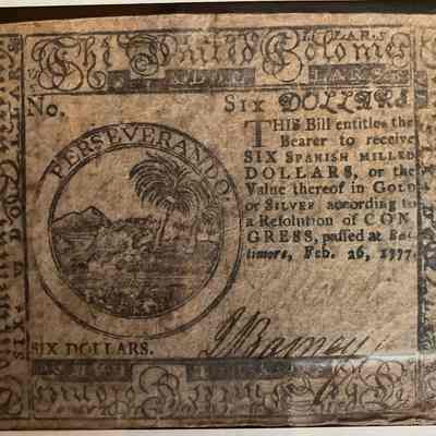 1777 six dollars