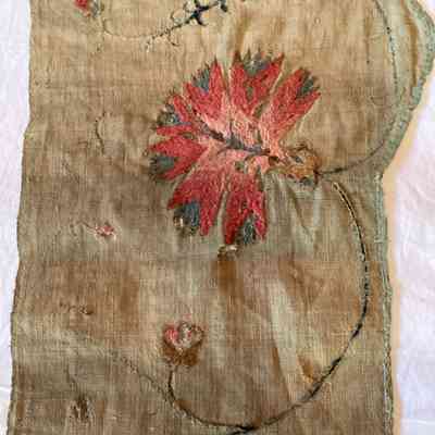 Embroidered Cloth Fabric (Revolutionary War era—1787)