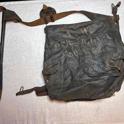Military Leather Backpack A.W. 5th Reg. R.I.V