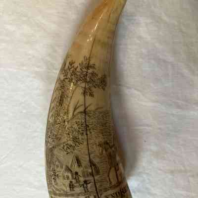 Scrimshaw: "Dapper Peer" and "Bishop McKendree"