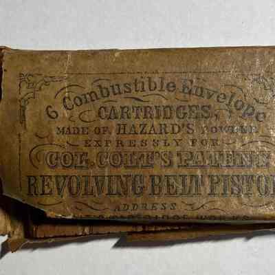 Envelope for combustible cartridges