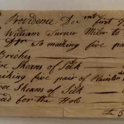 Receipt for Clothing (1774)