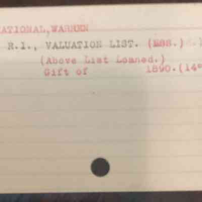 Provenance from Historical Card Catalog