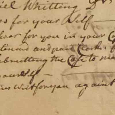 Receipt Regarding Capt. Nathaniel Whiting (1771–1775)