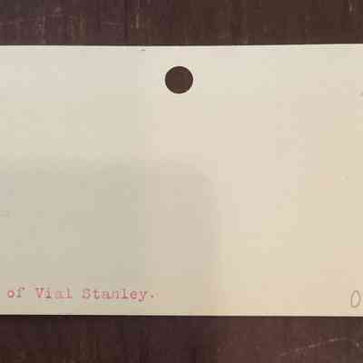 Back of card