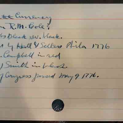Provenance from Card Catalog